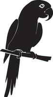 Parrot vector silhouette illustration