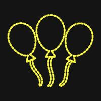 Icon balloons. Indonesian independence day celebration elements. Icons in dotted style. Good for prints, posters, etc. vector