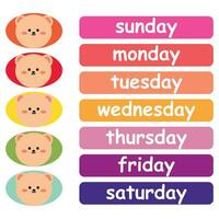 collection of weekly and daily planner sticker, notes, to do list, with lettering and cute icon. template for agenda, check list, stationery vector