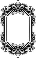 Luxury Frame Ornament Wedding Decoration vector