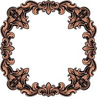 Luxury Frame Ornament Wedding Decoration vector