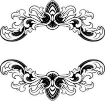 Luxury Frame Ornament Wedding Decoration vector