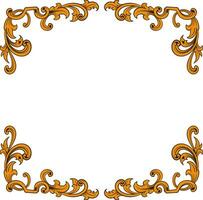 Luxury Frame Ornament Wedding Decoration vector