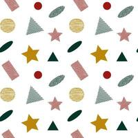 geometric, shapes, pattern, star, circle, triangle, oval, rectangle, lines vector