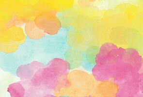 Abstract colorful watercolor background photo