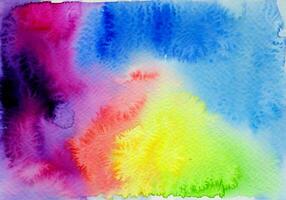 Abstract colorful watercolor background photo