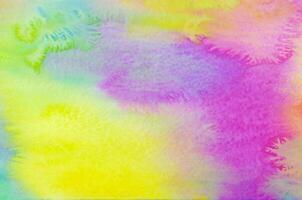 Abstract colorful watercolor background photo