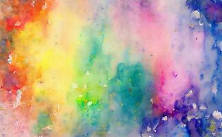 Abstract colorful watercolor background photo