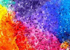 Abstract colorful watercolor for background photo