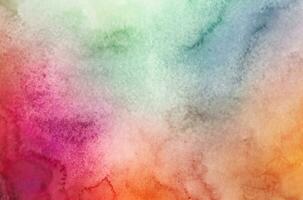 Abstract colorful watercolor for background photo