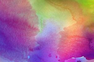 Abstract colorful watercolor for background photo