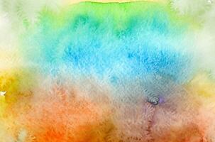 Abstract colorful watercolor for background photo