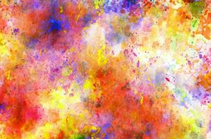 Abstract colorful watercolor for background photo