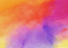 Abstract colorful watercolor for background photo