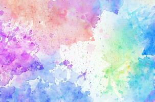 Abstract colorful watercolor for background photo