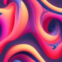 AI generate fluid Gradient dynamic wavy abstract background photo