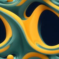 AI generate fluid Gradient dynamic wavy abstract background photo