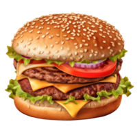 heet smakelijk Hamburger geïsoleerd png