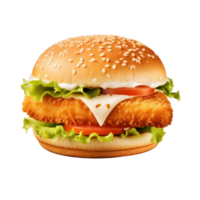 Fresco Hamburguesa de pescado aislado png