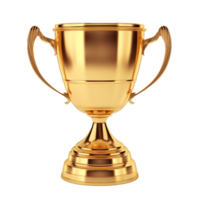 Champion award gold cup isolated png