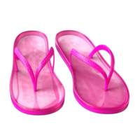 Vivid flip flops isolated. png