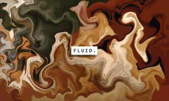 Abstract fluid marble background template copy space. Contemporary swirl artwork backdrop design. Suitable for poster, banner, landing page, brochure, magazine, or event graphic element. vector