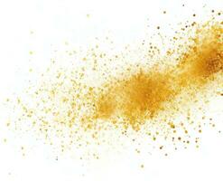 Gold glitter, confetti and powder. photo