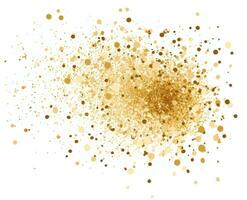 Gold glitter, confetti and powder. photo