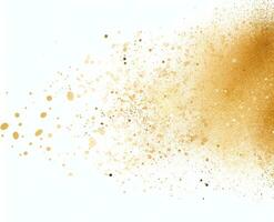 Gold glitter, confetti and powder. photo