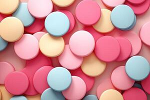 colorful round buttons - photo