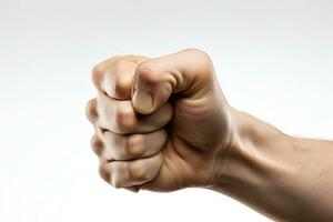 Close-up of male fist - AI Generative photo