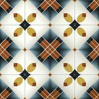 Seamless abstract geometric pattern. Tile - AI Generative photo