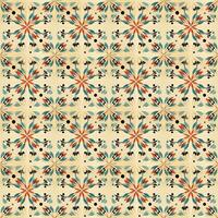 Seamless pattern with decorative flowers. Tile - AI Generative photo