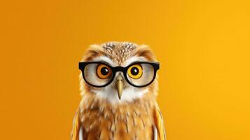 Vivid background with owl photo