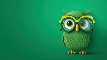 Vivid background with owl photo