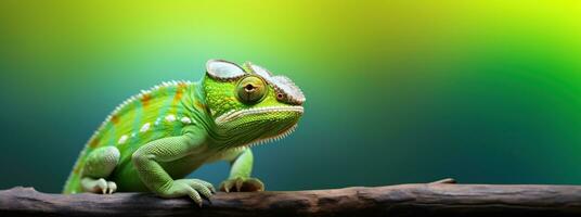 Vivid chameleon background photo