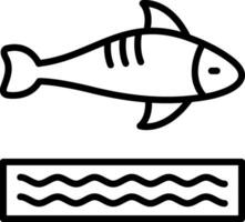 diseño de icono de vector de pescado