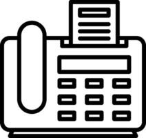 Fax Machine Vector Icon Design