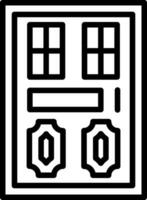 diseño de icono de vector de puerta