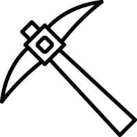 Pickaxe Vector Icon Design