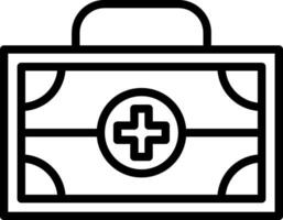 First Aid Kit Vector Icon Design