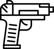 diseño de icono de vector de pistola