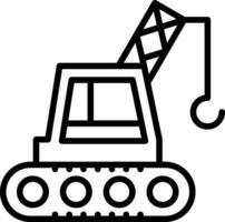 grua máquina vector icono diseño