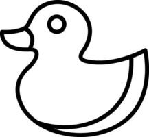 diseño de icono de vector de pato de goma