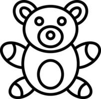 Teddy Bear Vector Icon Design