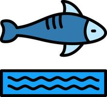 diseño de icono de vector de pescado