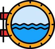 Porthole Vector Icon Design