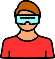 Virtual Reality Vector Icon Design