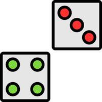 Dice Vector Icon Design