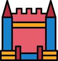 Inflatable Castle Vector Icon Design